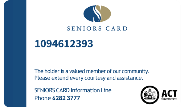 Seniors Card